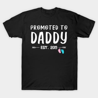 First Time Daddy New Dad Est 2019 Father's Day Gifts T-Shirt